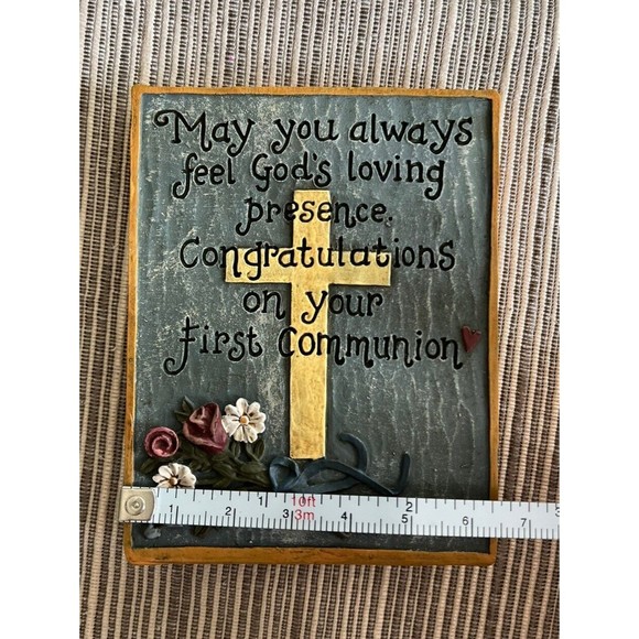 Deb Strain First Holy Communion Prayer Plaque Sign Gift For Girl or Boy Keepsake - Picture 5 of 5